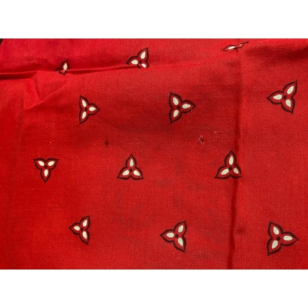 Bandana Washfast Colors All Cotton 14193 Vintage Lot Of Two Cottage Western